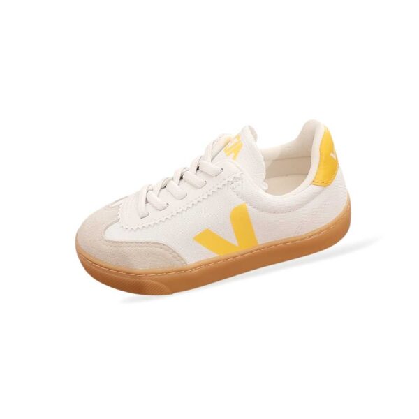 SMALL VOLLEY CANVASWHITE-SUNSHINE VEJA