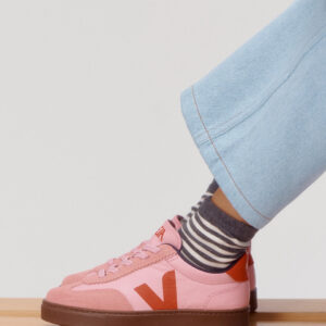 ZAPATILLAS VOLLEY ELASTIC LACES LEATHER GUIMAUVE PEKIN BARK VEJA