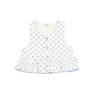 TOP FLORECITAS AZUL BUHO