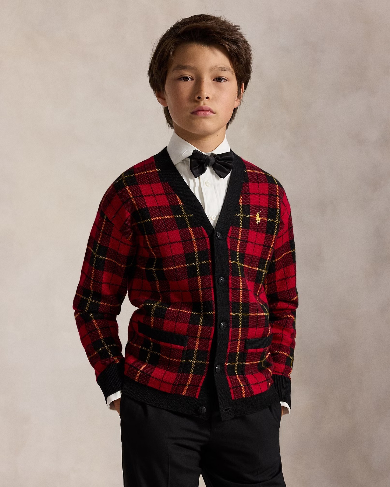 CÁRDIGAN LANA CUELLO PICO RALPH LAUREN